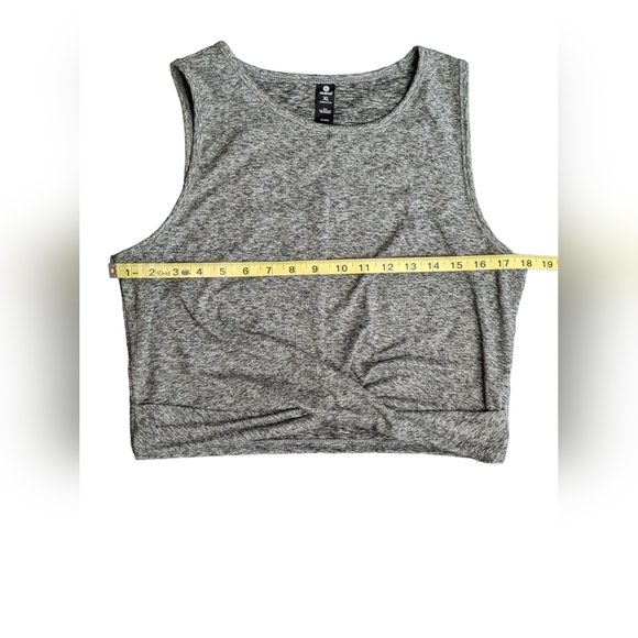 Velocity Women's Activewear Crop top tank Heather grey Size XL - Picture 7 of 8